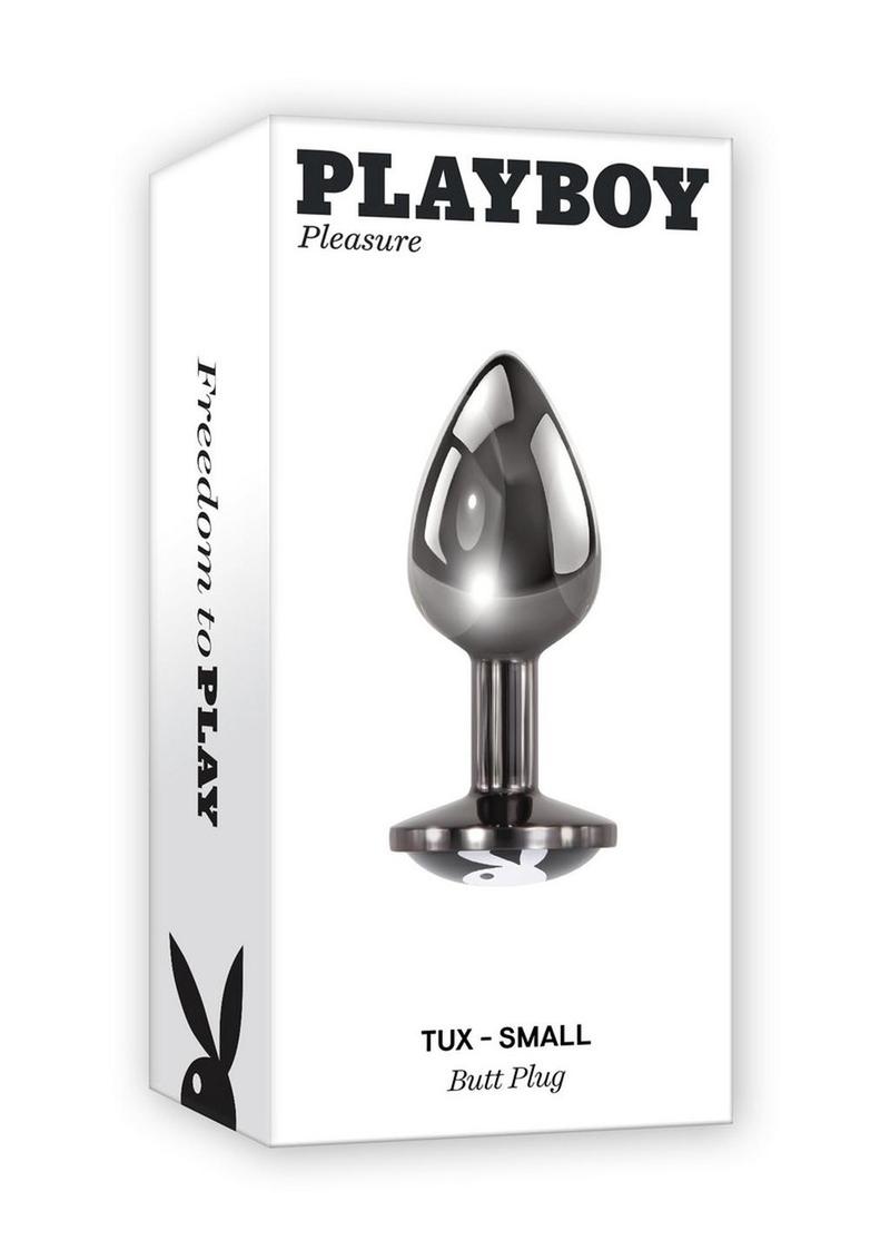 Playboy Tux Metal Butt Plug with Iconic Logo