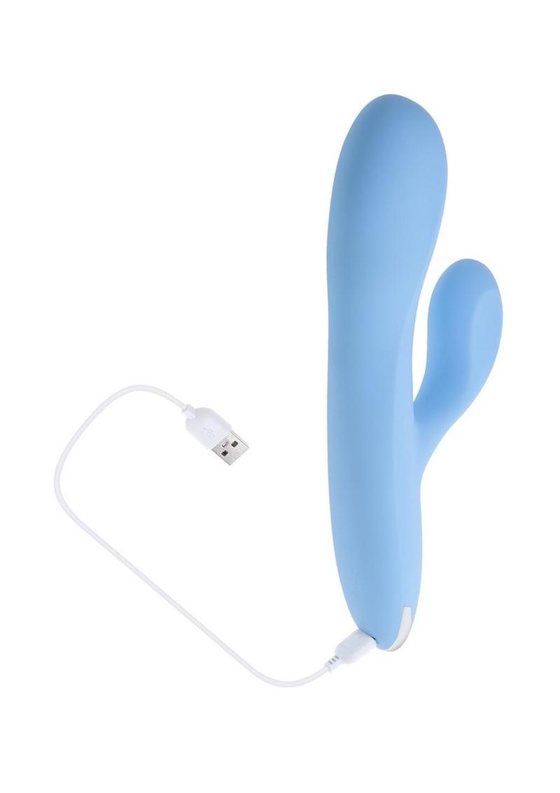 Playboy Up And Away Rechargeable Silicone Rabbit Vibrator