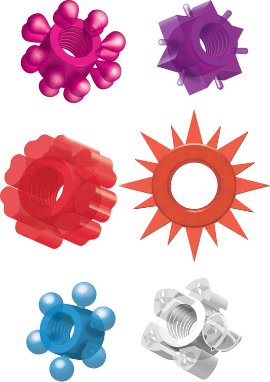 Wet Dreams Jelly Cock Rings Pack Assorted Colors
