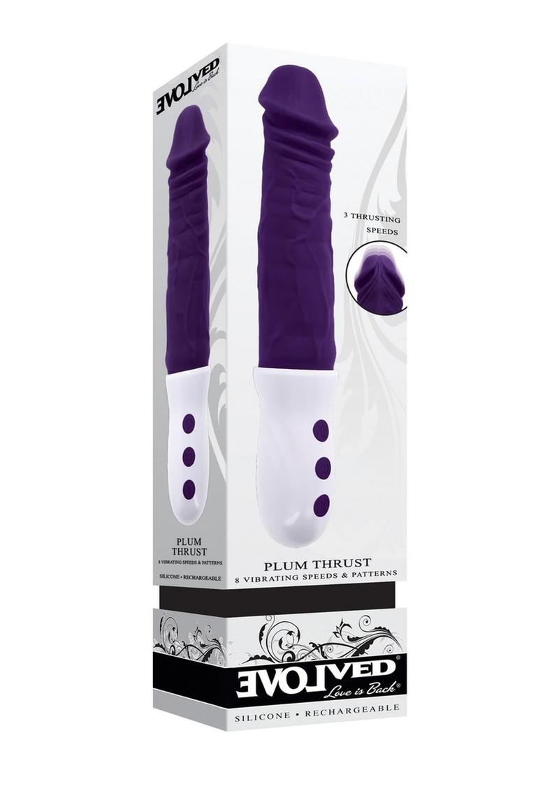 Evolved Plum Thrust Rechargeable Dildo