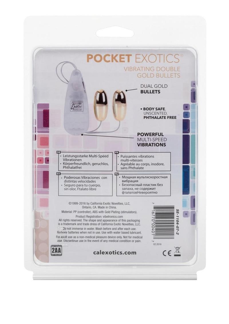 CalExotics Pocket Exotics Vibrating Double Gold Bullets