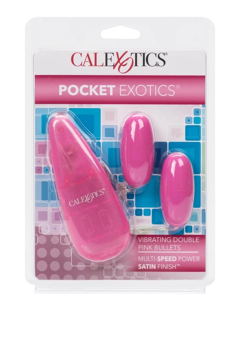 CalExotics Pocket Exotics Vibrating Double Pink Passion Bullets