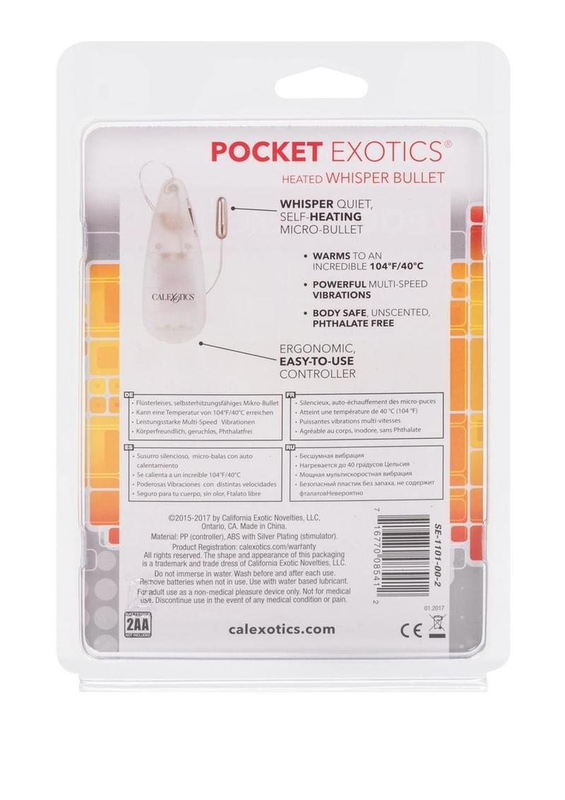 Pocket Exotics Heated  Remote Control Whisper Bullet