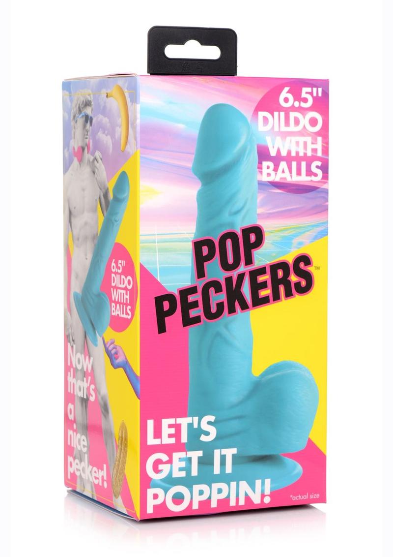Pop Peckers Dildo With Balls