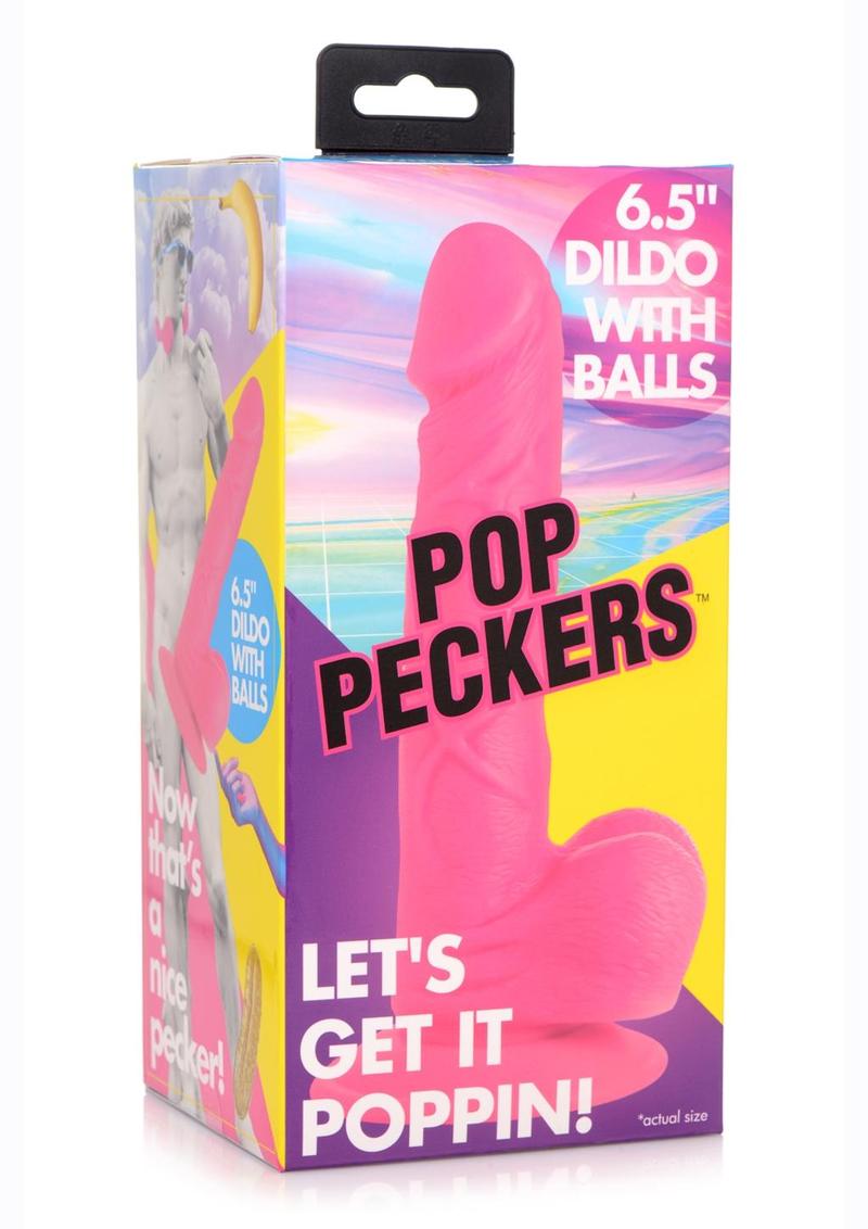 Pop Peckers Dildo With Balls