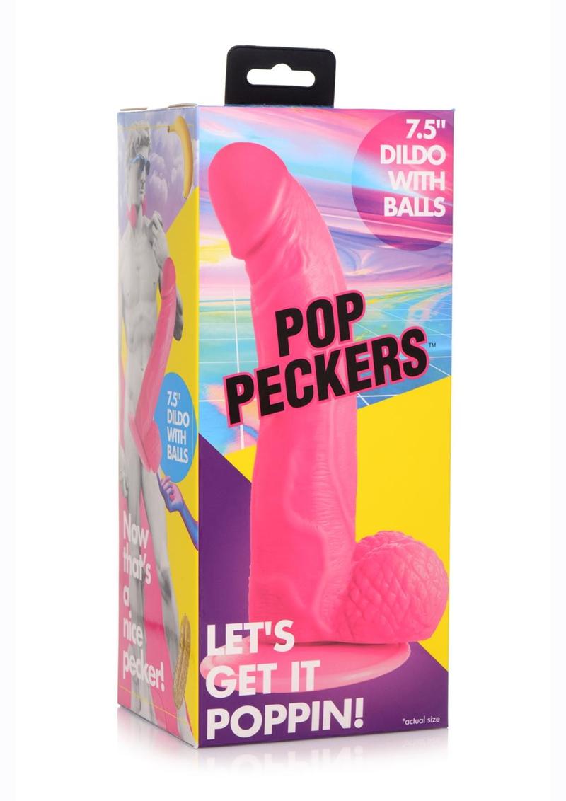 Pop Peckers Dildo With Balls