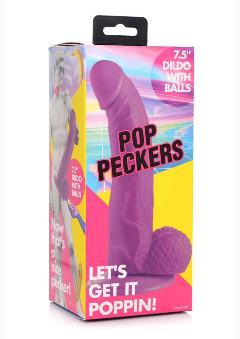 Pop Peckers Dildo With Balls