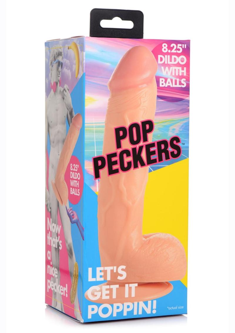Pop Peckers Dildo With Balls
