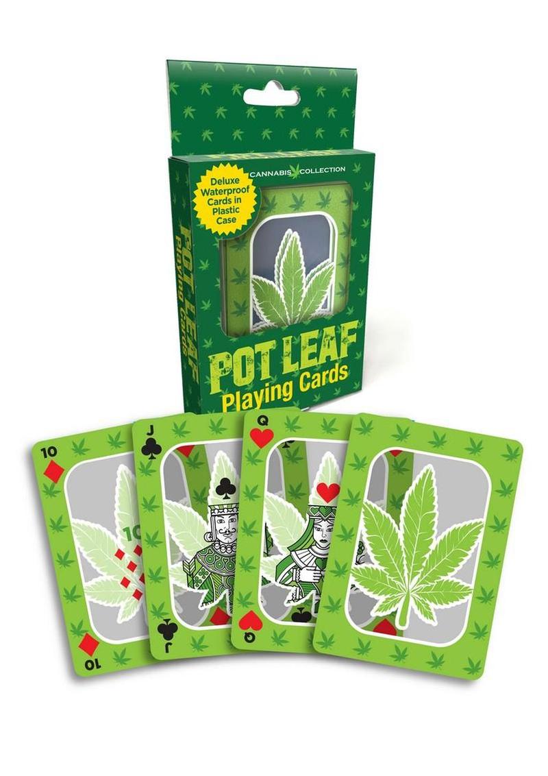 Pot Leaf Waterproof Playing Cards Deluxe Cannabis Collection