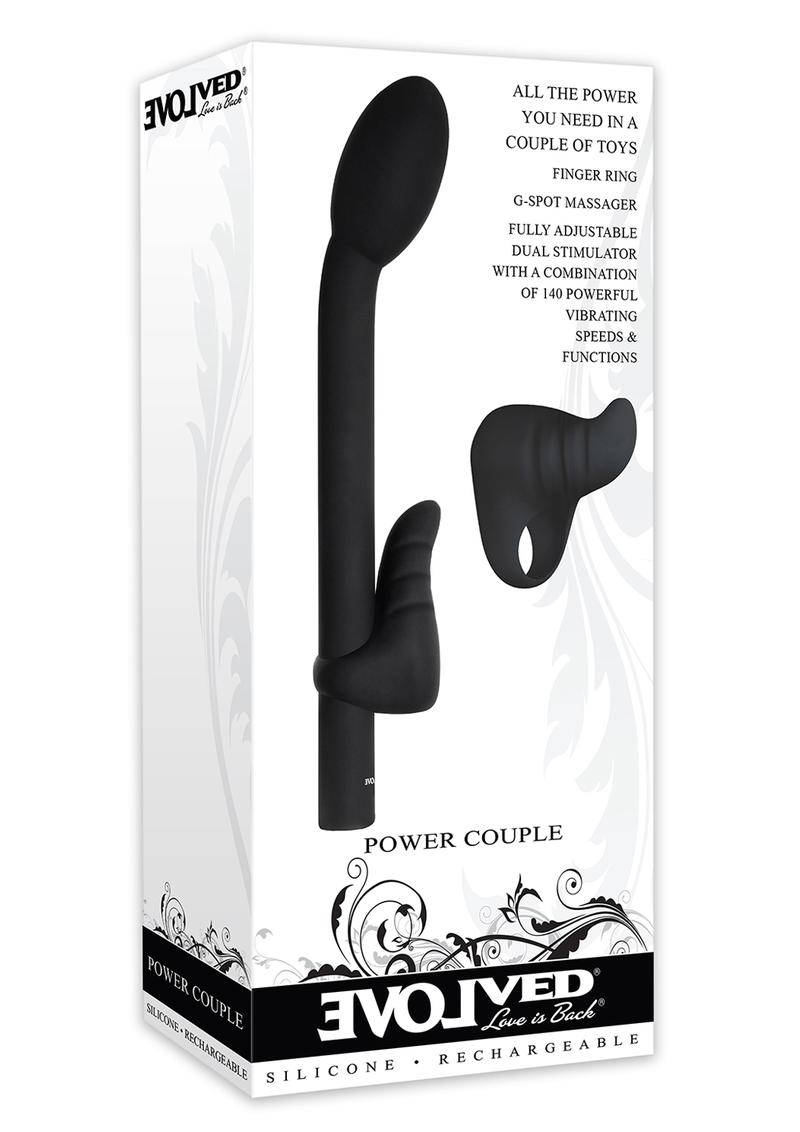 Power Couple Rechargeable G-Spot Vibe With Clitoral Stimulator