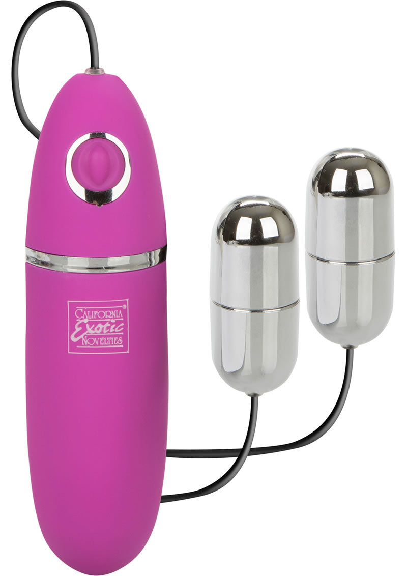 CalExotics Power Play Dual Silver Bullet Vibrator 3 Speeds Waterproof