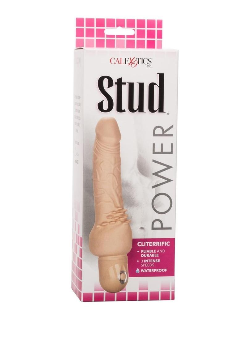 Power Stud Clitterrific Waterproof And Vibrating Dildo