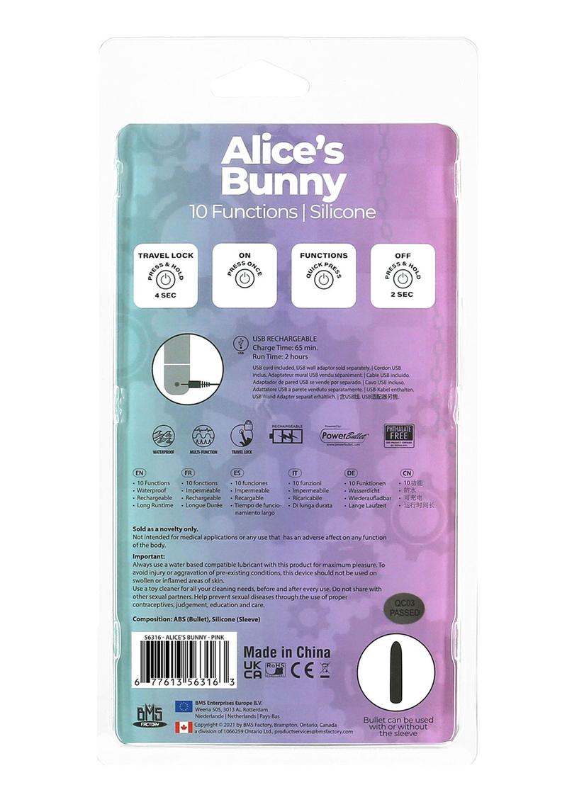 Alice’s Bunny Soft Silicone Bunny Vibe For Intimate Delight