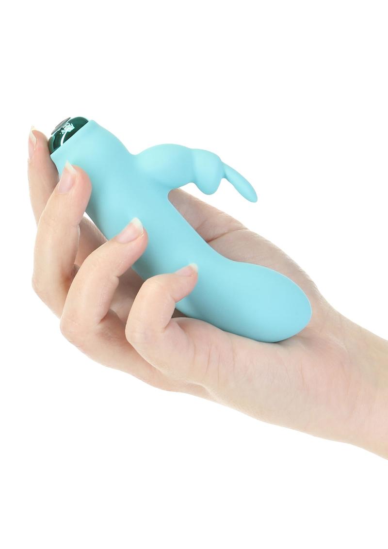 Alice’s Bunny Teal Rechargeable Bunny Vibe For Intimate Play