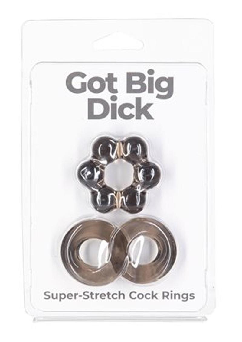 PowerBullet Got Big Dick Super Stretch Cock Rings