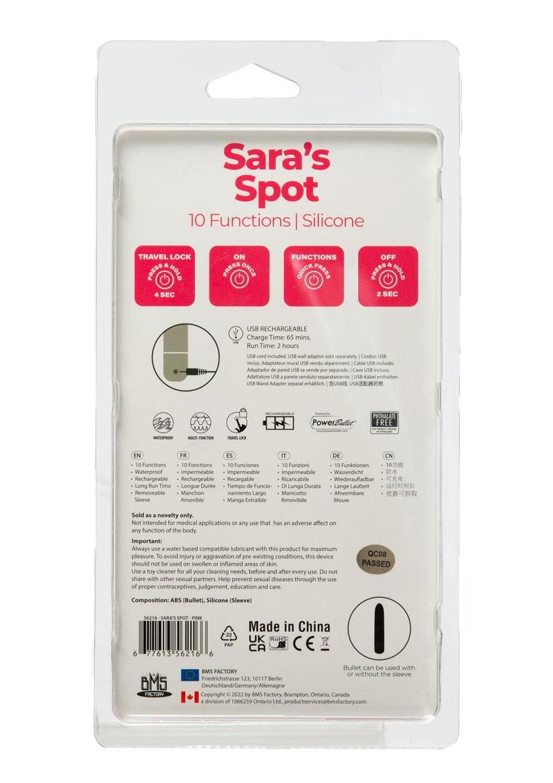 Powerbullet Sara's Spot Rechargeable Vibrating Bullet