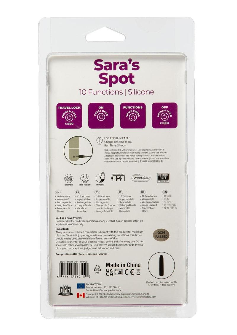 Powerbullet Sara's Spot Rechargeable Vibrating Bullet