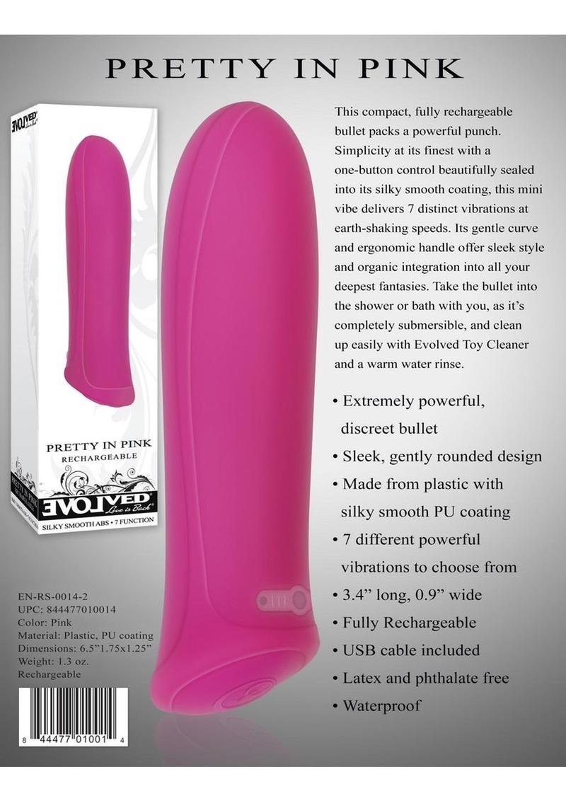 Pretty in Pink Rechargeable Waterproof Bullet Vibrator