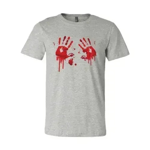 Bloody Hand Prints T-shirt | Classic Unisex Bella Canvas Tee