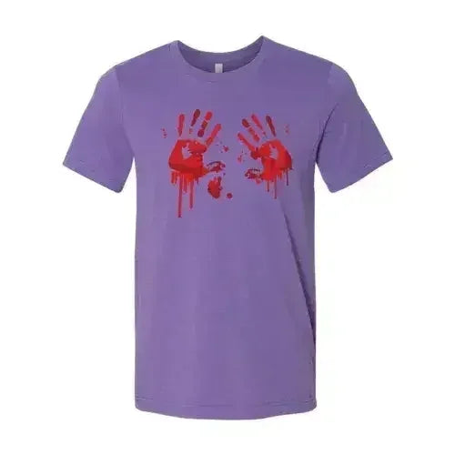 Bloody Hand Prints T-shirt | Classic Unisex Bella Canvas Tee