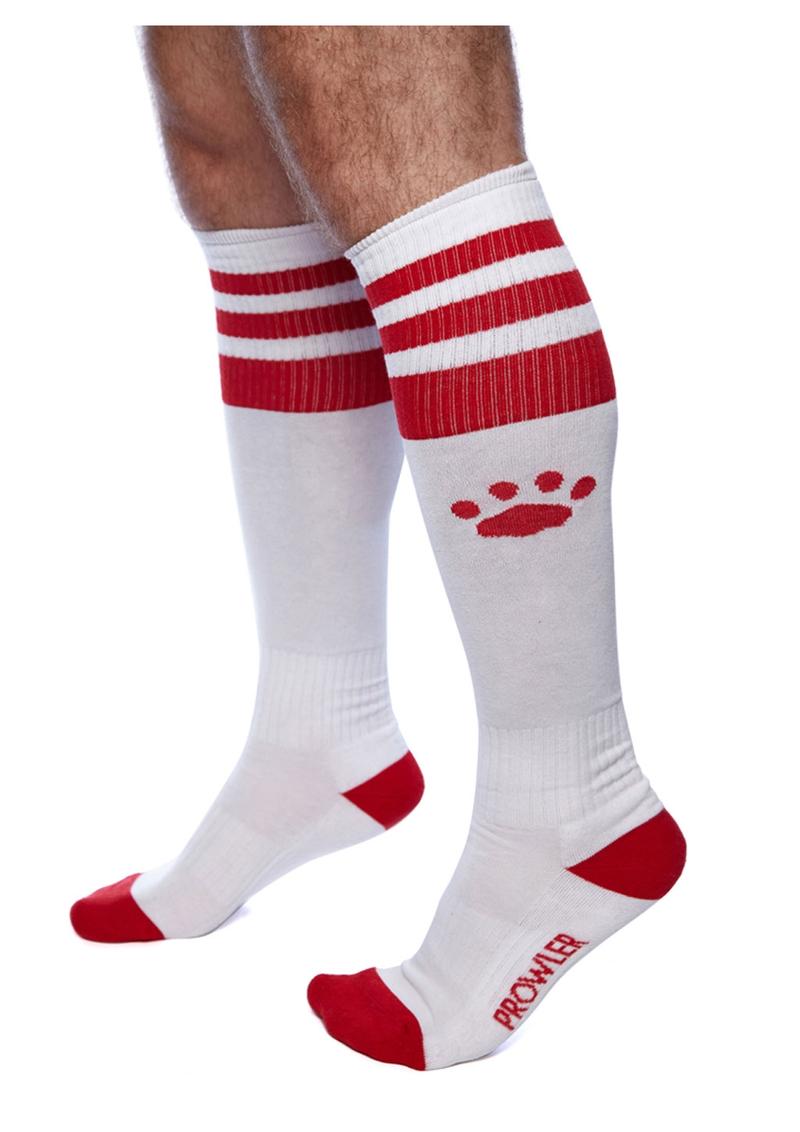 Prowler Red Stripe Football Socks