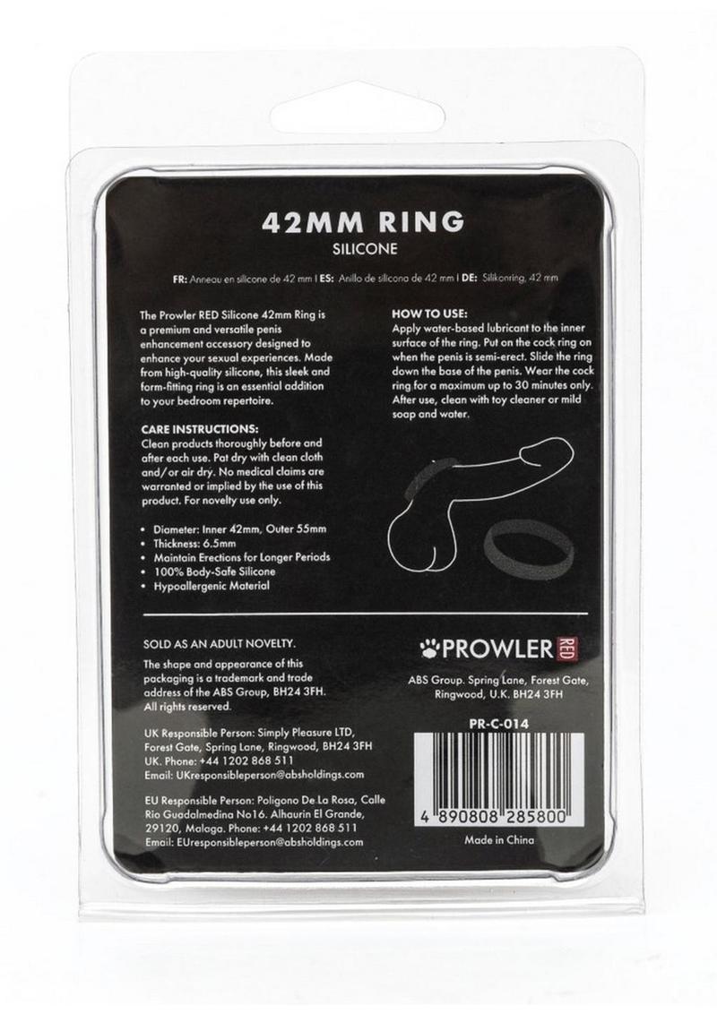 Prowler 42mm Silicone Comfortable And Durable Fit Cock Ring
