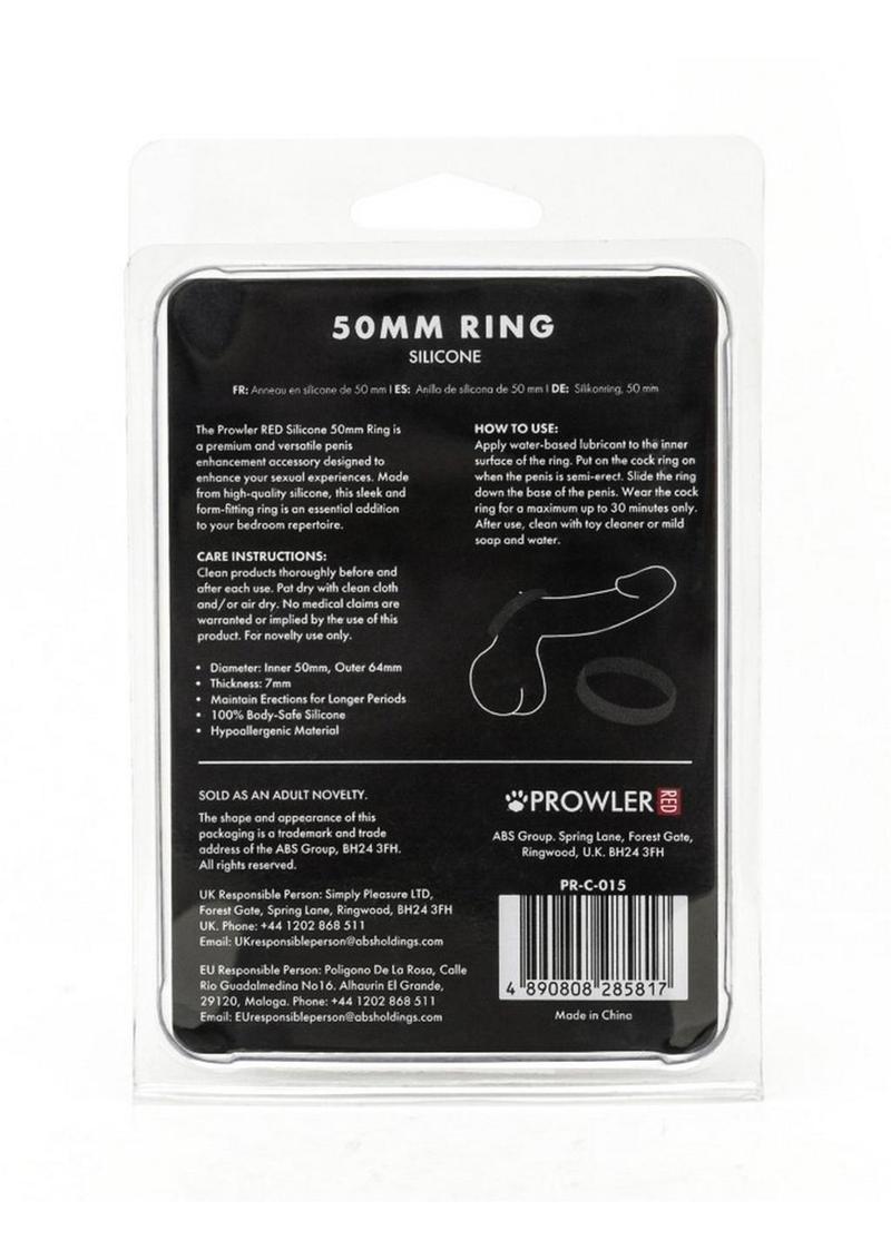 Prowler 50mm Silicone Comfort And Enhancement Cock Ring