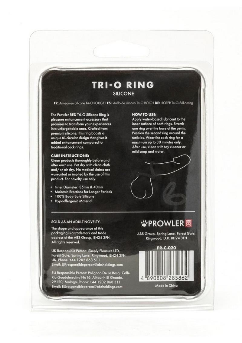 Prowler Tri-O Silicone Ring Unique Design for Enhanced Pleasure