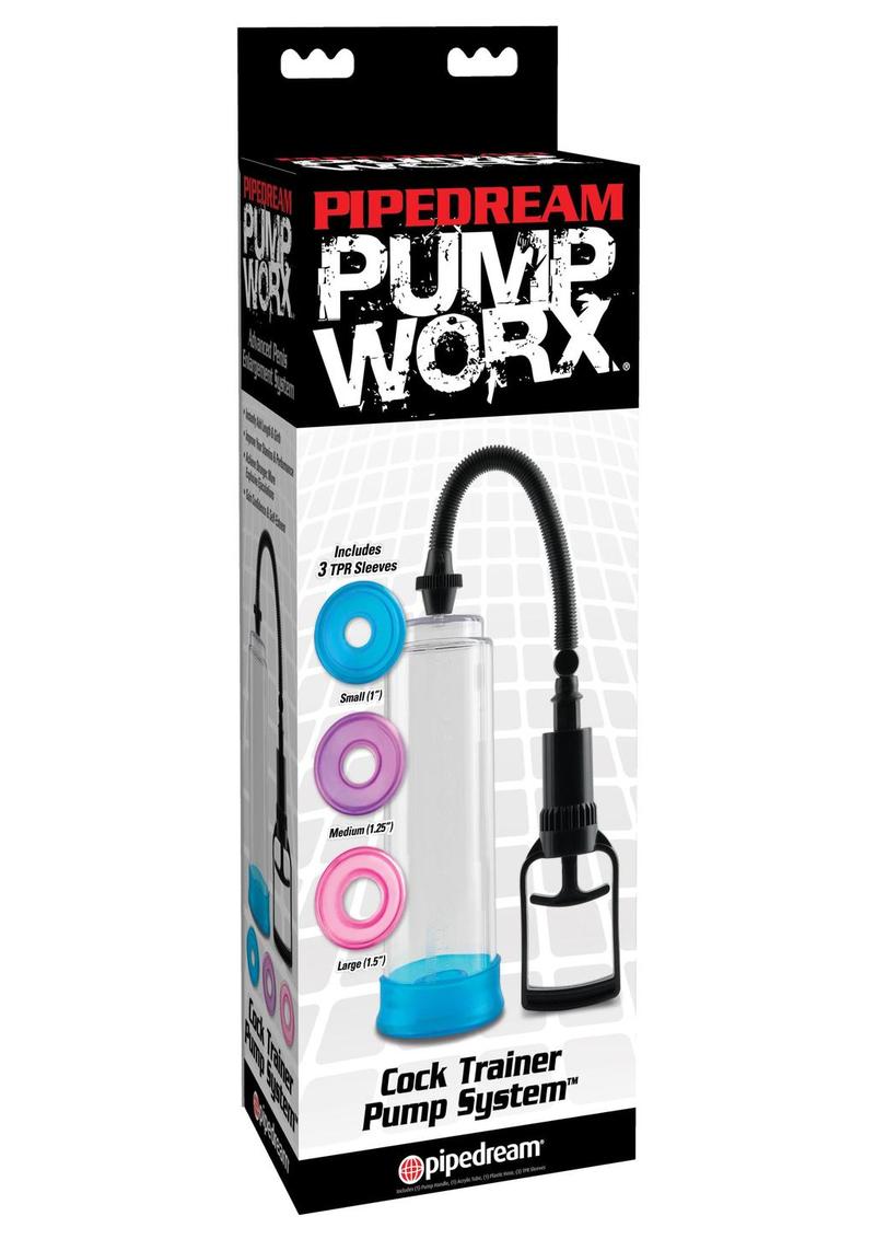 Pipedream Worx Cock Trainer Customizable Pump System with Sleeves