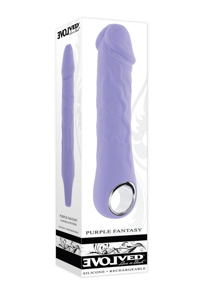 Evolved Purple Fantasy Silicone Vibrator