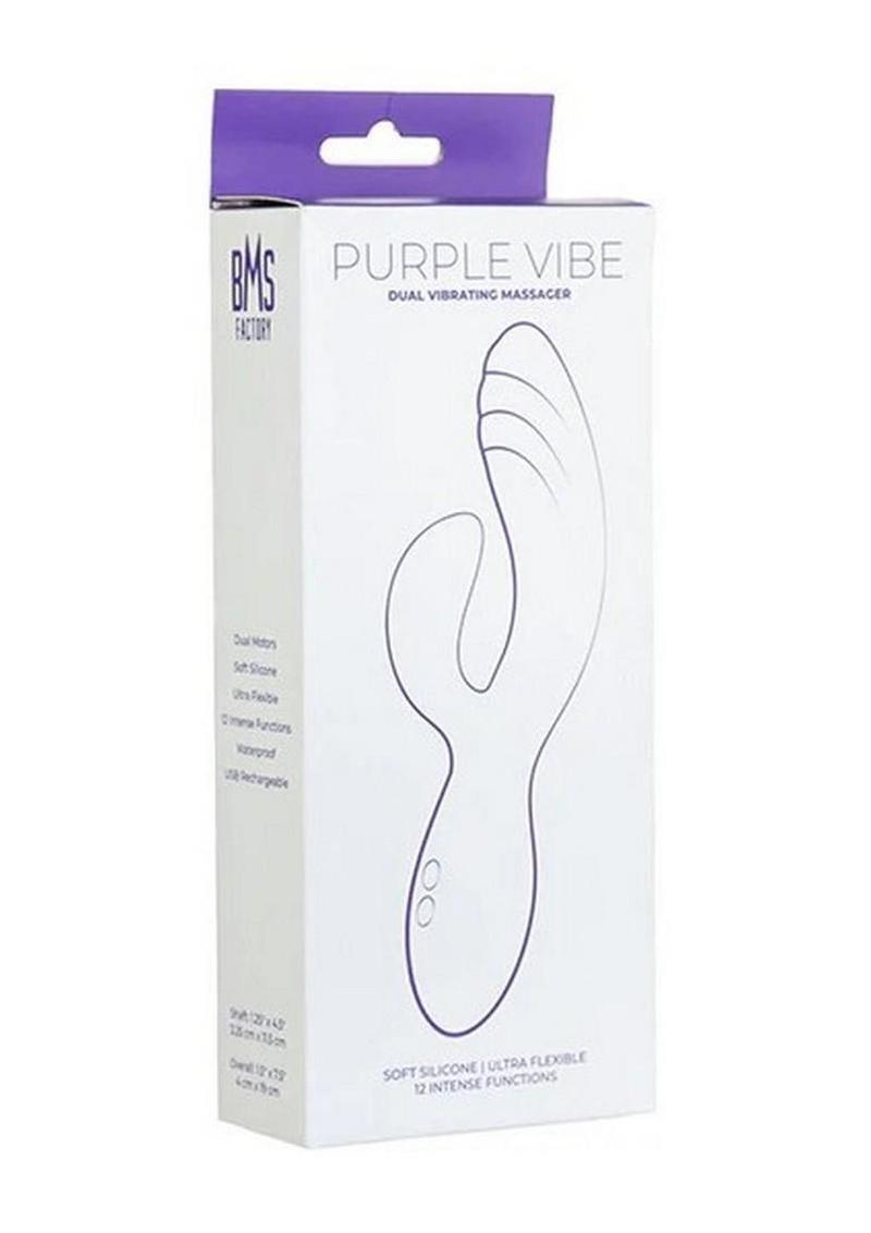 Purple Vibe Silicone Dual Vibrating Massager