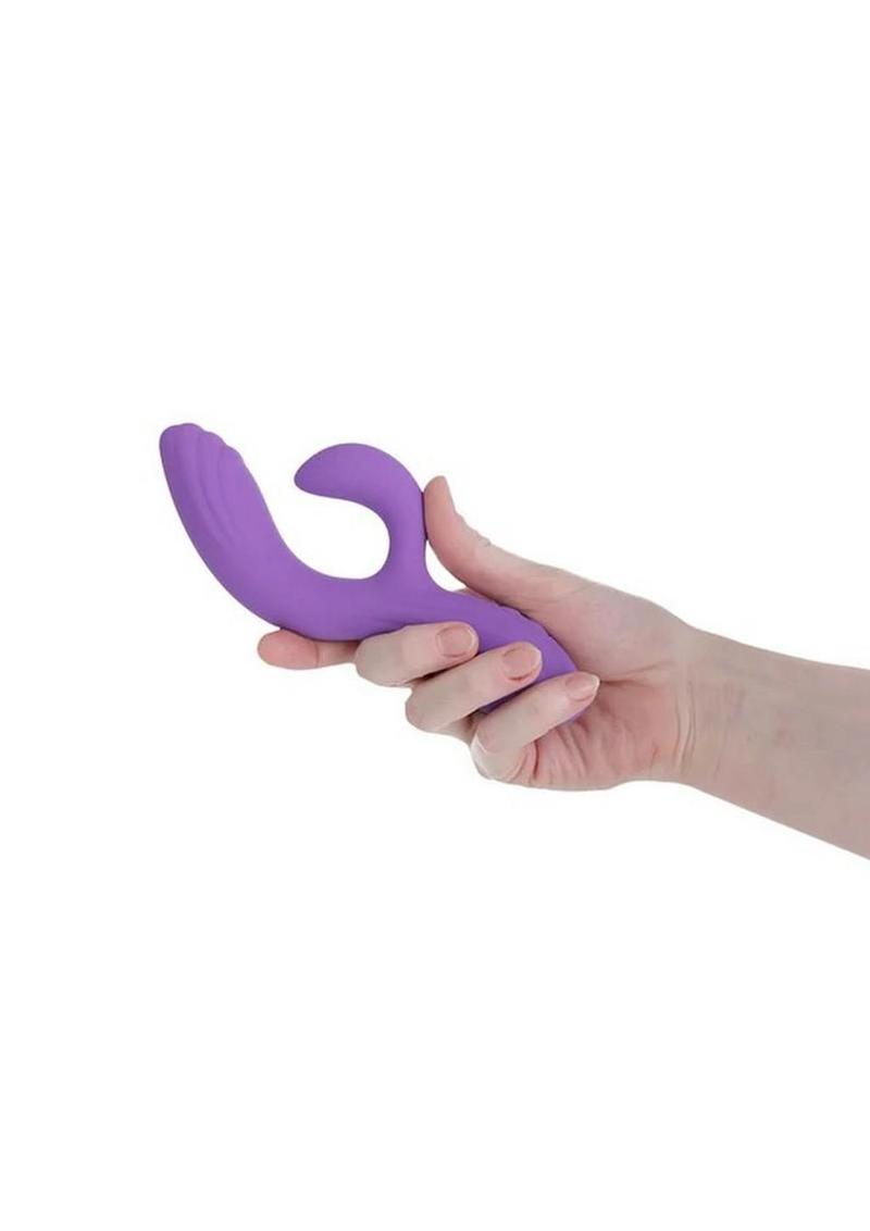Purple Vibe Silicone Dual Vibrating Massager