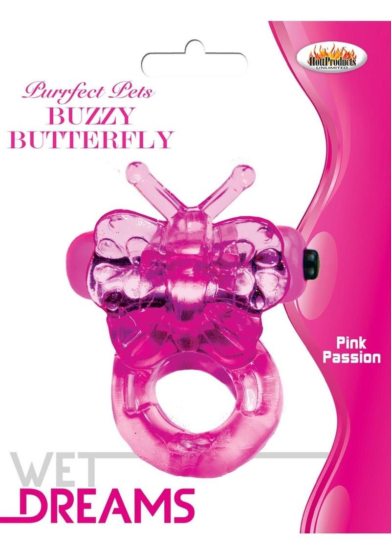 Purrfect Pets Buzzy Butterfly Silicone Stimulator with Vibrating Bullet