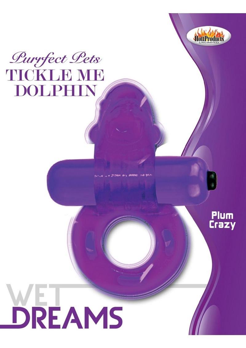 Purrfect Pets Tickle Me Dolphin Silicone Stimulator with Vibrating Bullet