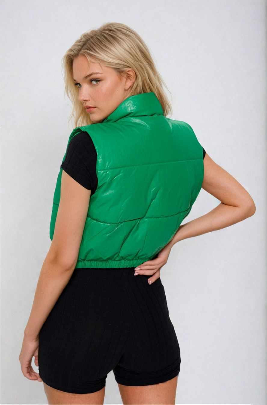 Gilet court Energy vert kelly