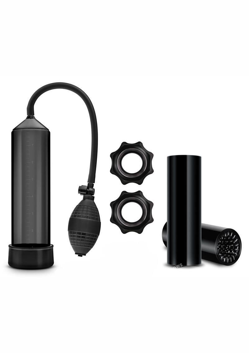 Quickie Kit Thick Cock Performance Penis Pump Set in Black