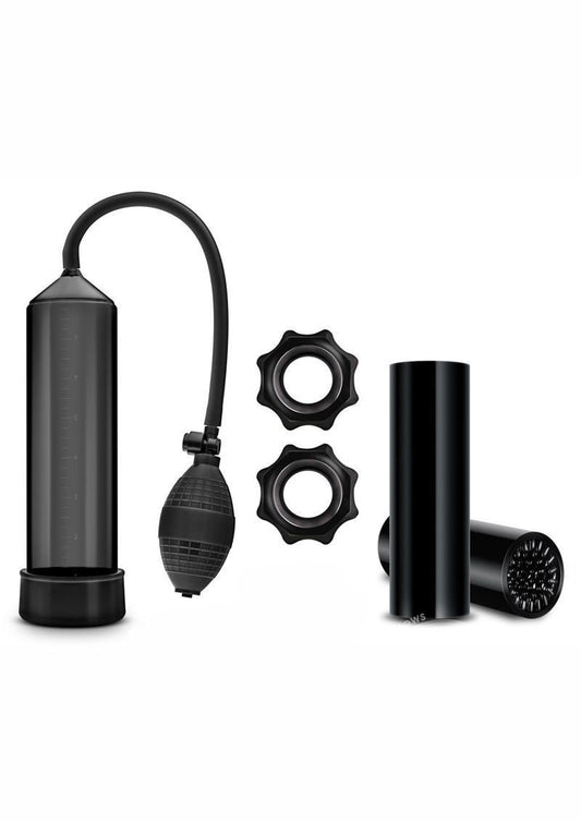 Quickie Kit Thick Cock Performance Penis Pump Set in Black