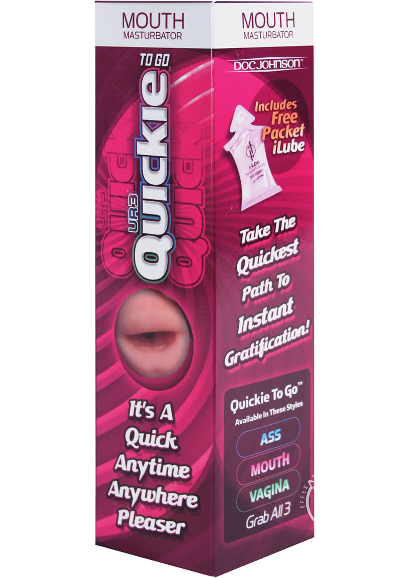 Quickie To Go UltraSkyn Mouth Masturbator Vanilla