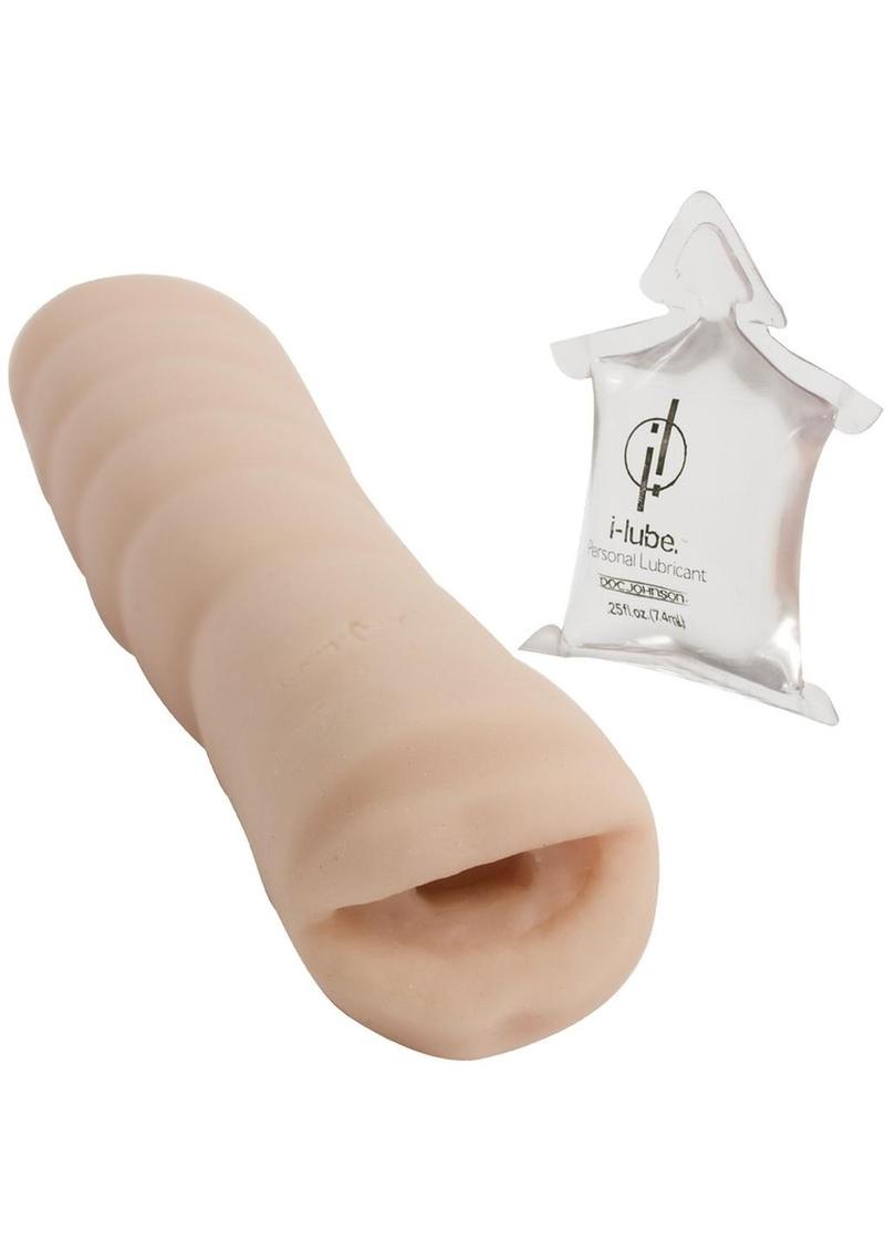 Quickie To Go UltraSkyn Mouth Masturbator Vanilla