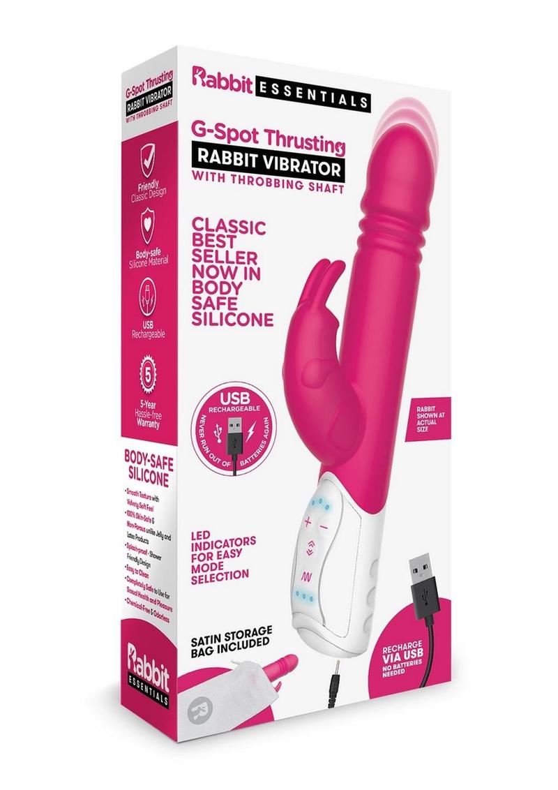 Essentials Recharge G-Spot Thrusting Rabbit Vibrator