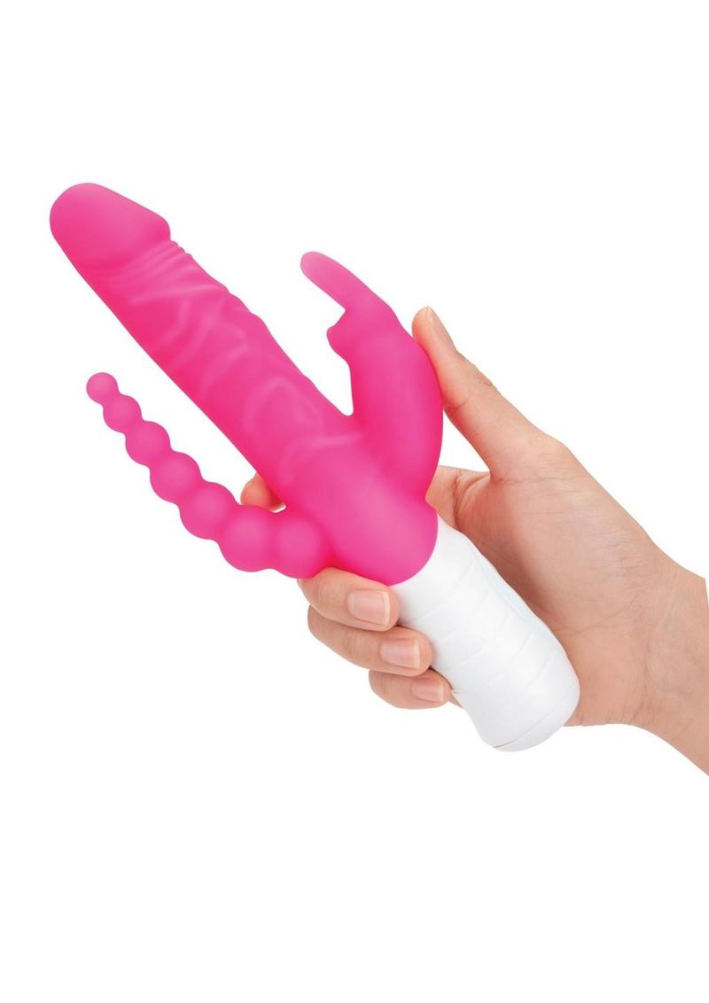 Essentials Slim Realistic Double Rotating Rabbit Vibrator