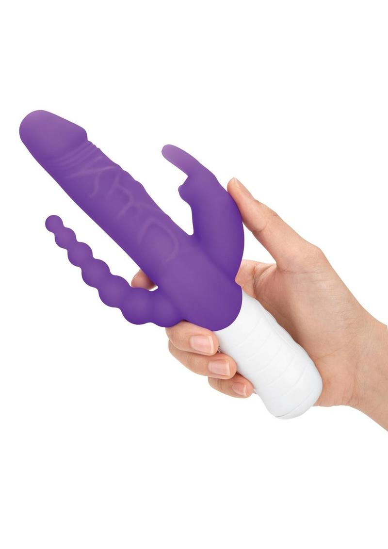 Essentials Slim Realistic Double Rotating Rabbit Vibrator