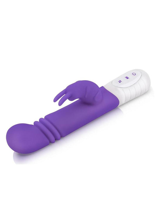 Essentials Silicone Slim Shaft Thrusting G-Spot Rabbit Vibrator