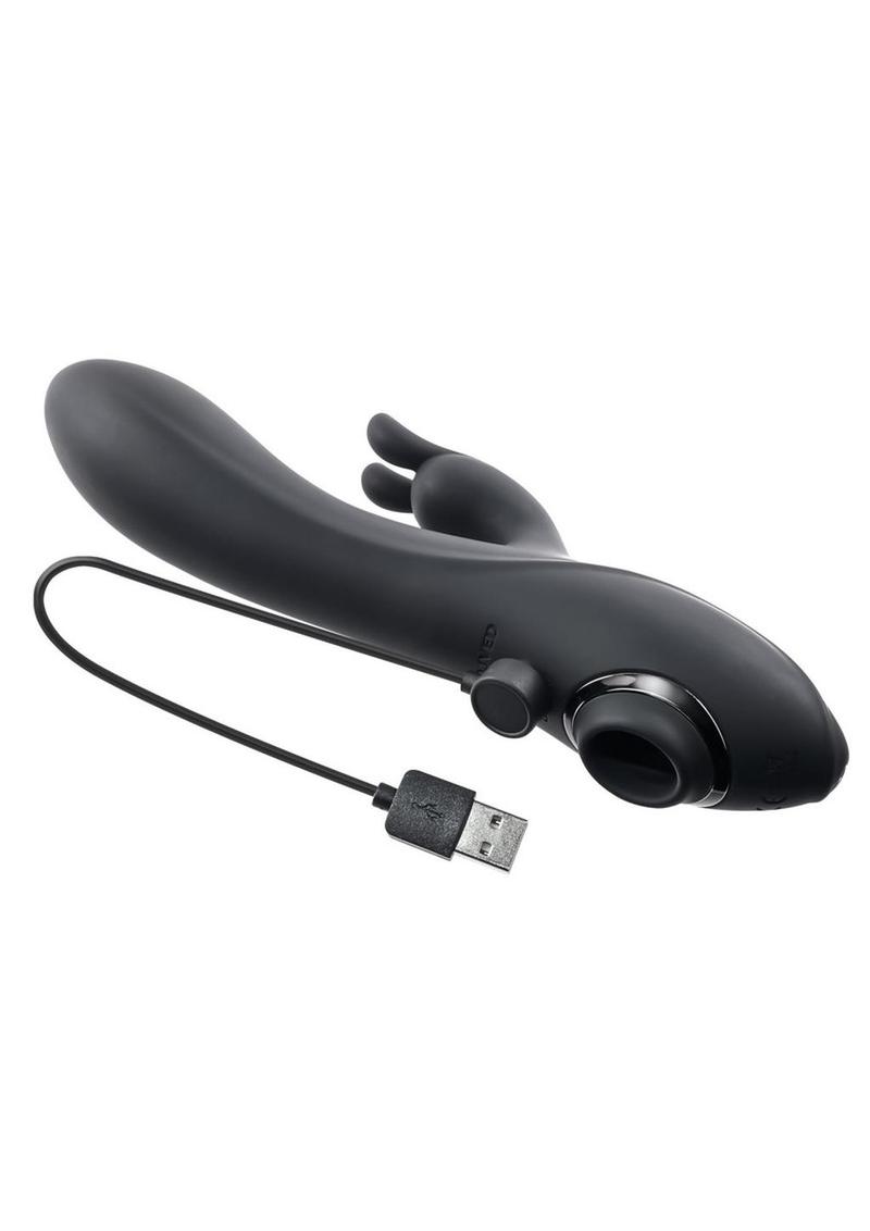 Evolved Rabbit Hole Triple-Stimulating Silicone Rabbit and Suction Vibrator