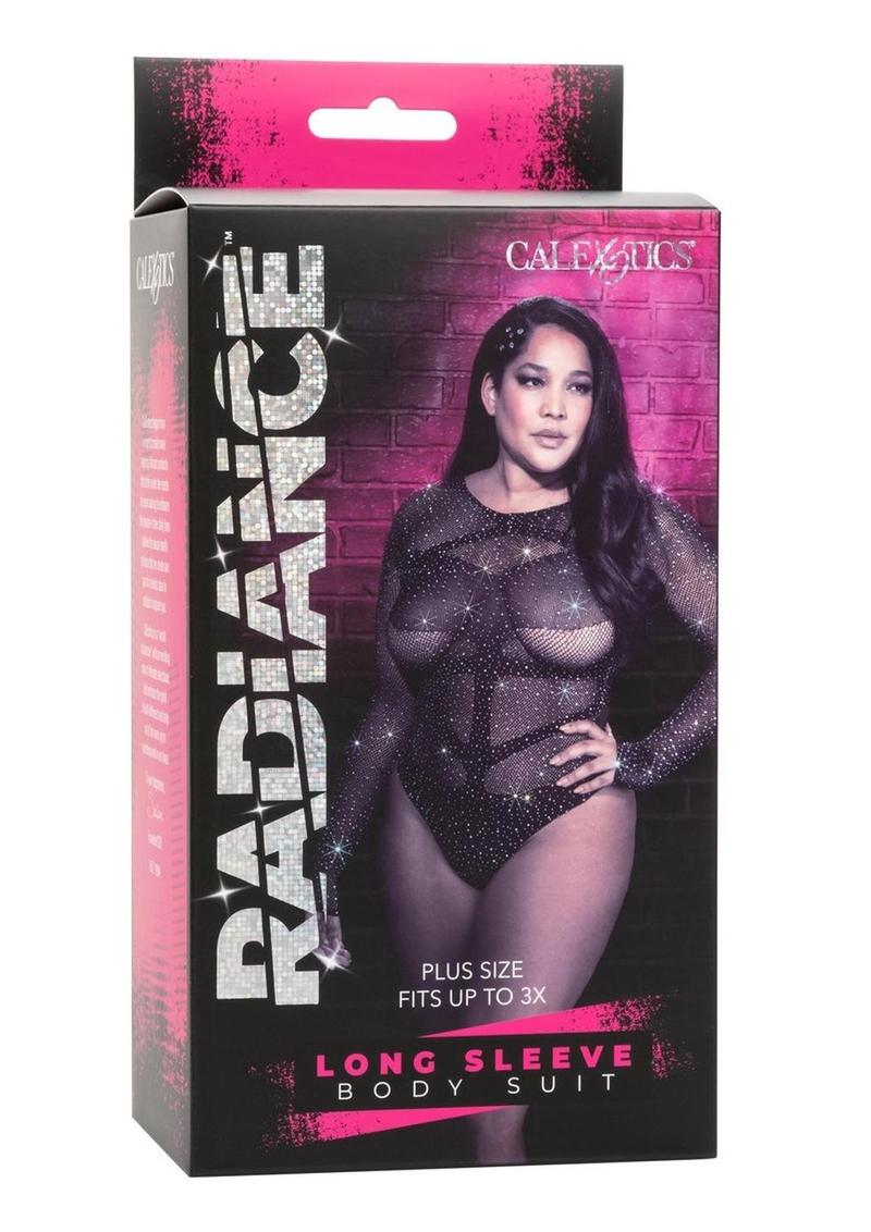 CalExotics Radiance Long Sleeve Plus Size Bodysuit