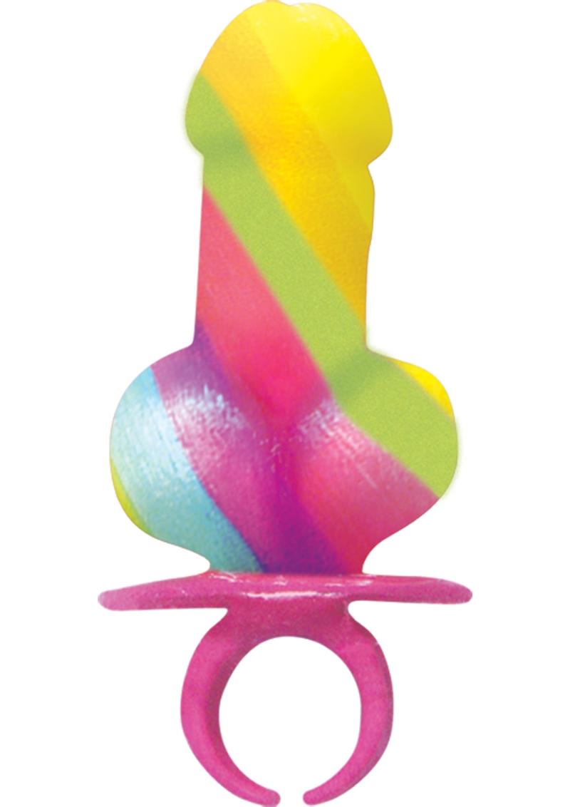 Hott Products Rainbow Pecker Candy Finger Ring