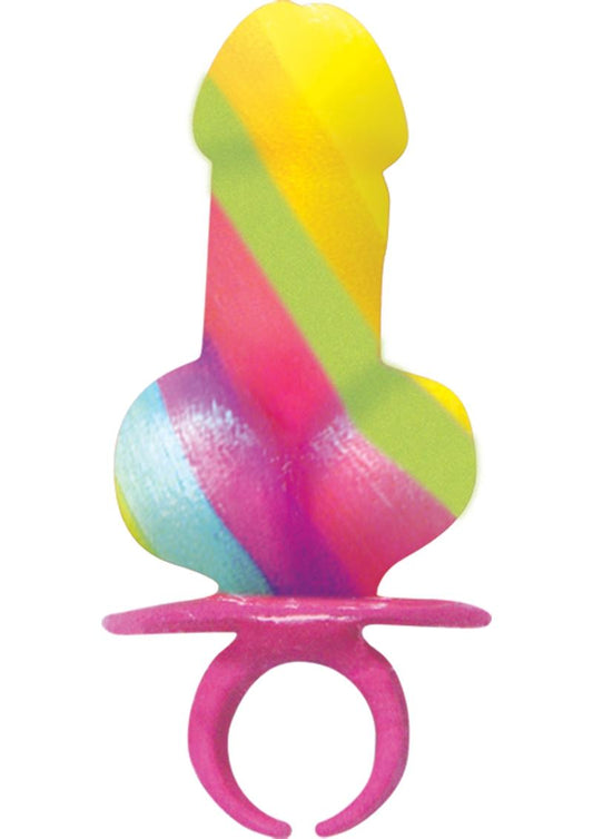 Hott Products Rainbow Pecker Candy Finger Ring
