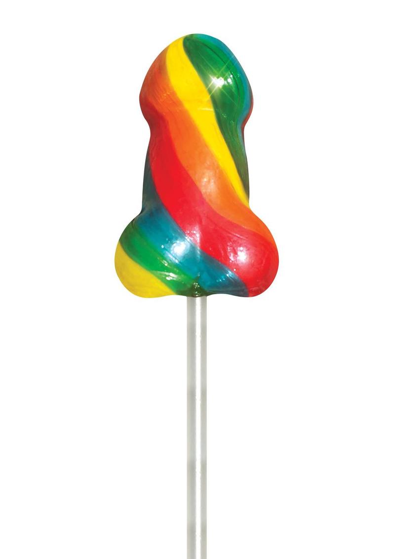 Rainbow Pecker Pops Assorted Fruit Lollipop