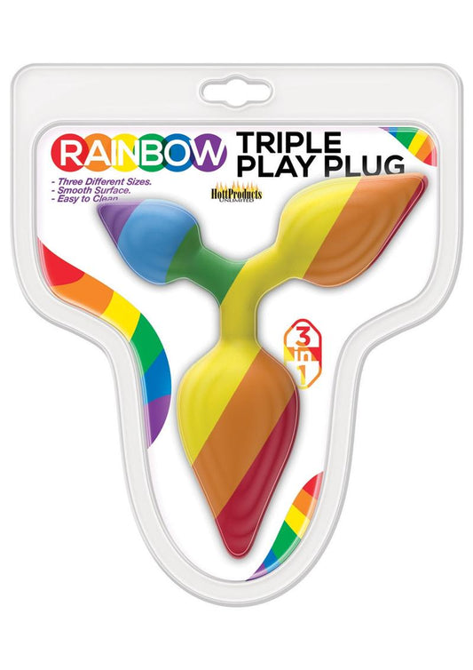 Rainbow Triple Play Plug 3 in 1 Anal Plug Set