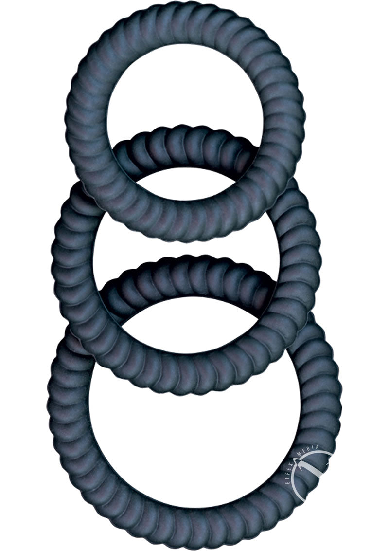 RAM Ultra Cocksweller Silicone Cock Rings Set For comfortable fit
